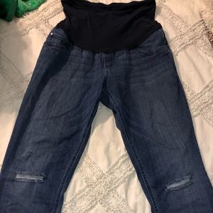 Maternity rip pants